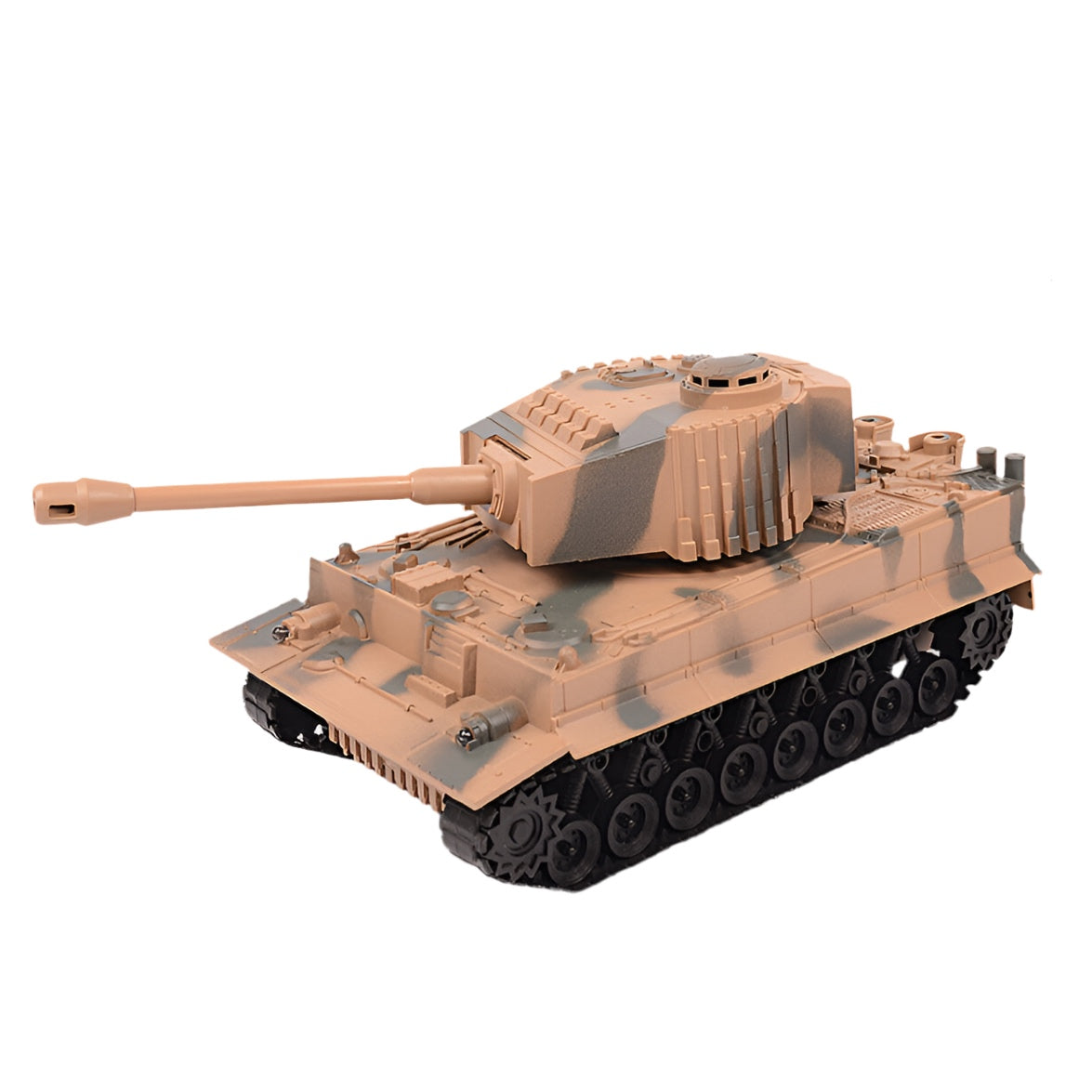 Tank télécommandé avec tir simulé et effets réalistes