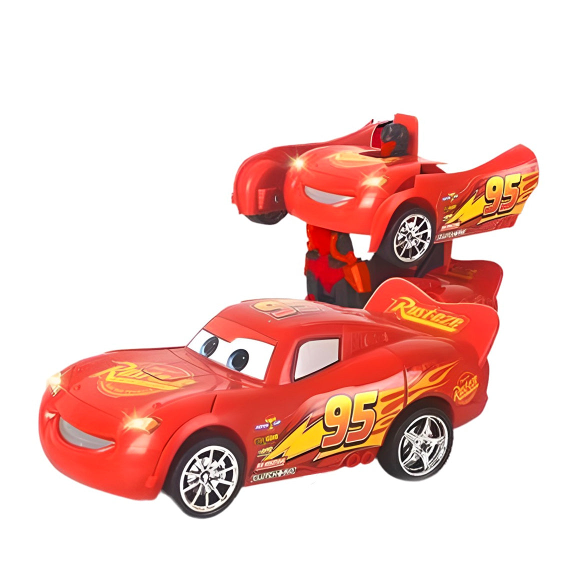Voiture Radiocommandée Lightning McQueen Transformable