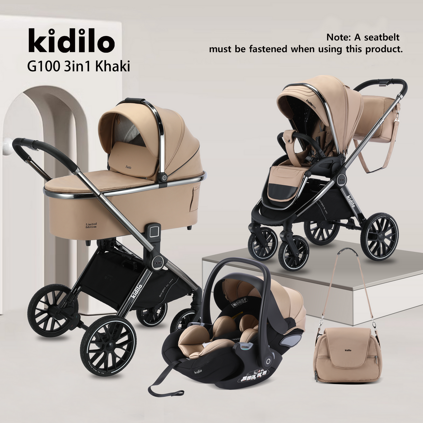 Poussette 4 en 1 - Kidilo
