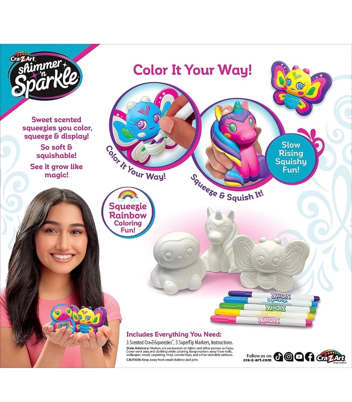 Cra-Z-Art Shimmer’n Sparkle – Squeezies à décorer