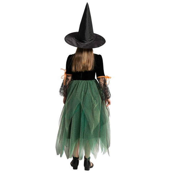 Costume de Sorcière pour Filles – Conte de Fées avec Chapeau – Halloween