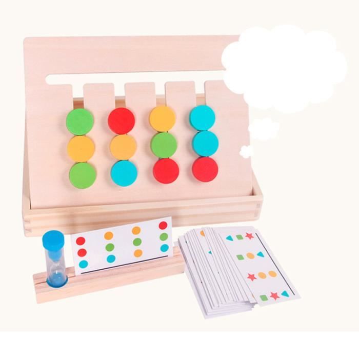Jouets en Bois "Quatre Couleurs ABC"