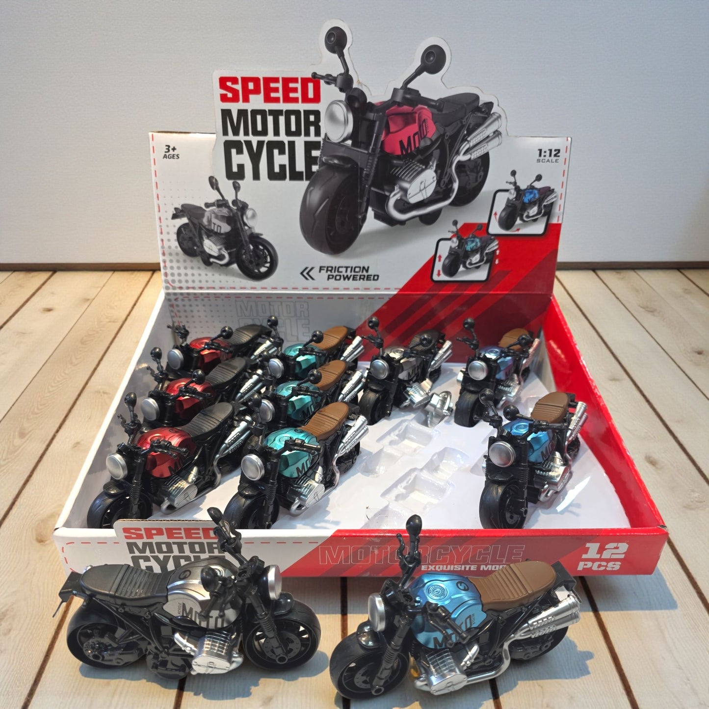 Moto miniature 1:12 – Effets sonores et lumineux