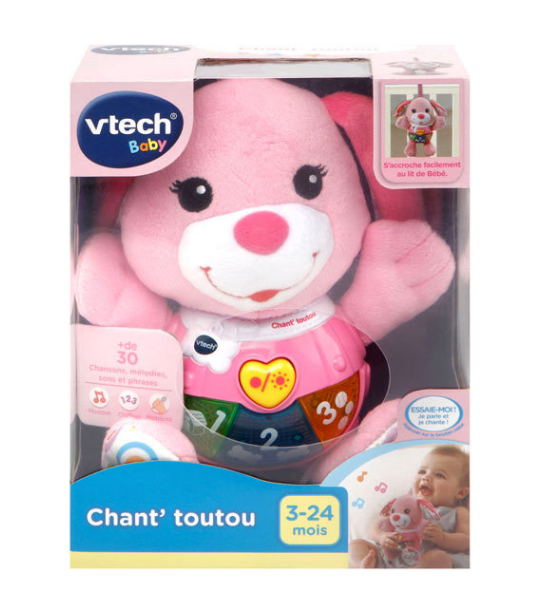 Peluche Musicale Chant'Toutou Rose VTech
