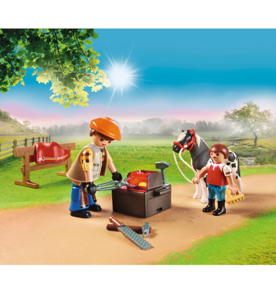 Maréchal Ferrant et Véhicule – Playmobil Country
