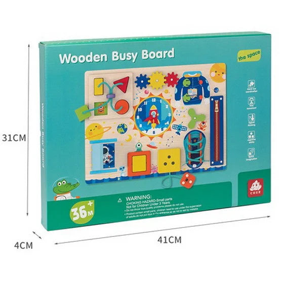 Tableau d’activités Montessori en bois