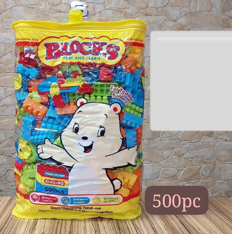 Blocs de Jeu et d'Apprentissage – 500 Pièces