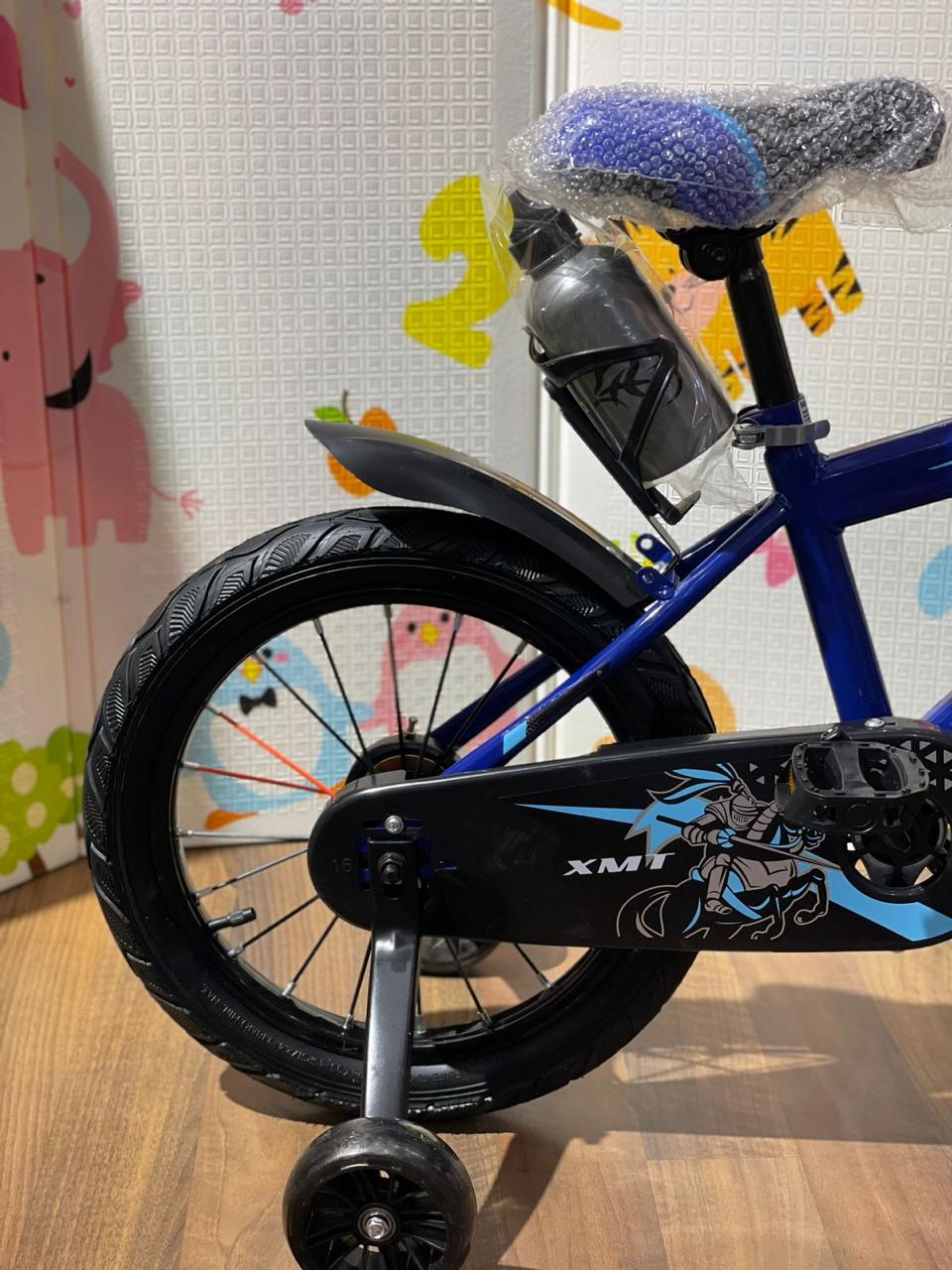 Vélo 16 pouce "XMT" bleu pour garçon - 5 ans à 8 ans
