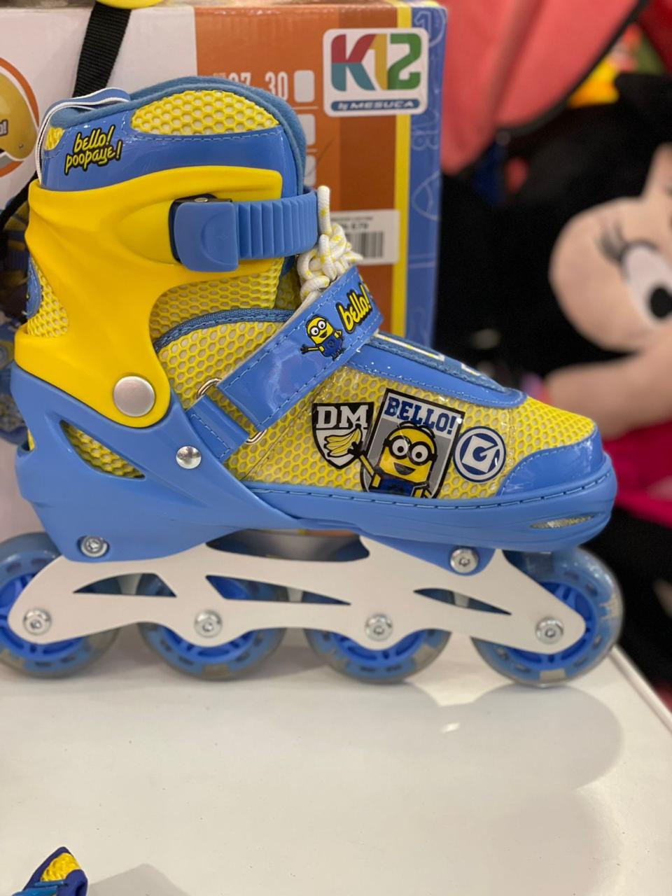 Patins à roulettes Minions – Set complet avec protections et casque