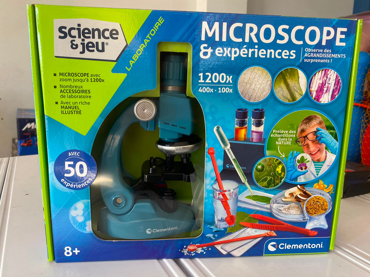 Clementoni Microscope & Expériences – Zoom 1200x, 50 Expériences