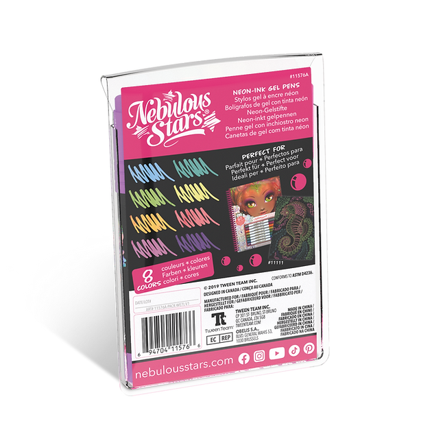 Stylos à encre gel – Couleurs néon et métallisées