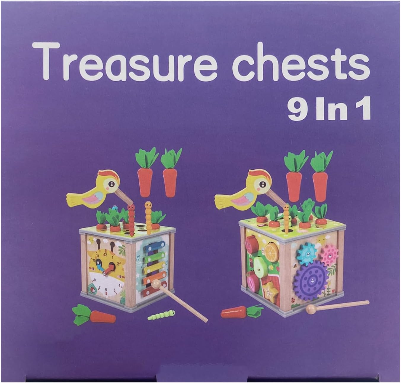 Cube d'activités 9 en 1 pour les tout-petits – Jouet Montessori Interactif