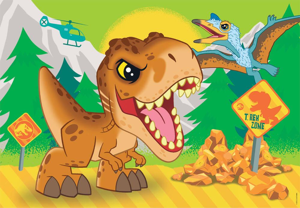 Jurassic World – Puzzle 2x20 Pièces – L'aventure préhistorique à assembler