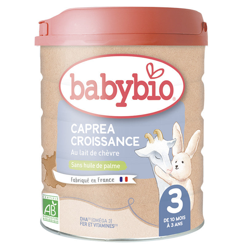 Babybio Caprea 3 Croissance – Lait de chèvre bio (10 mois à 3 ans) 800g