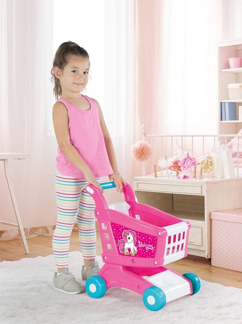 Chariot de Supermarché Enfant Motif Licorne – Dolu