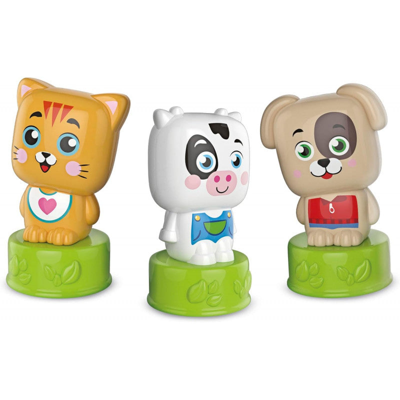 Clementoni – Cubes & Animaux Soft Clemmy (6 Cubes + 3 Personnages + Livre)