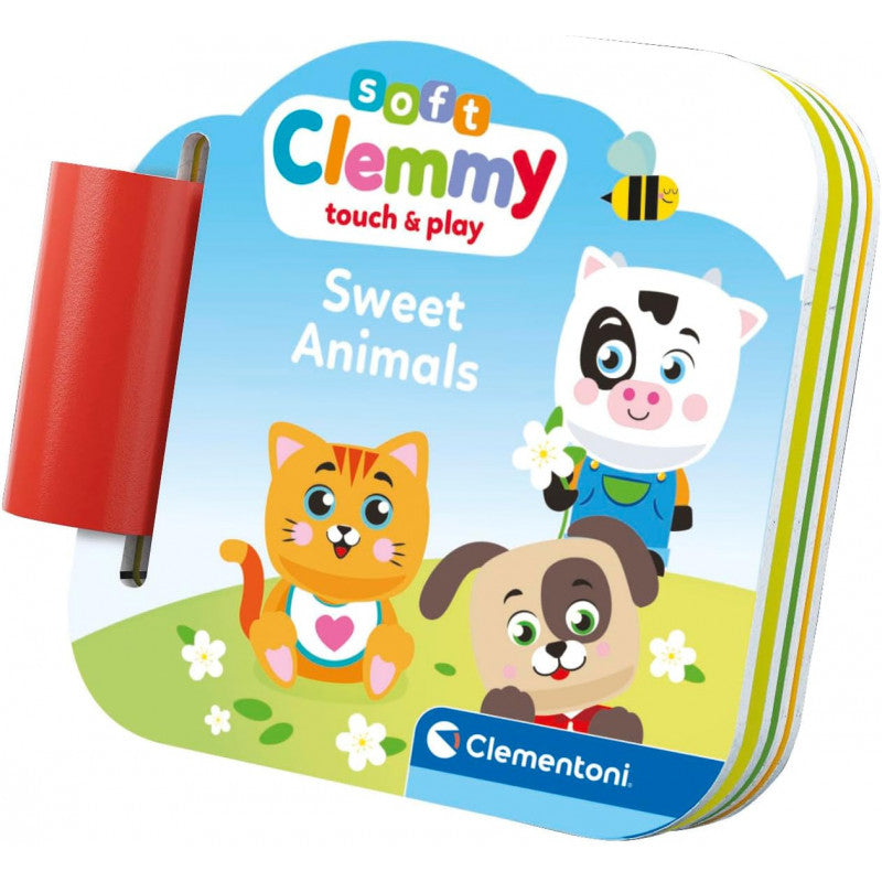 Clementoni – Cubes & Animaux Soft Clemmy (6 Cubes + 3 Personnages + Livre)