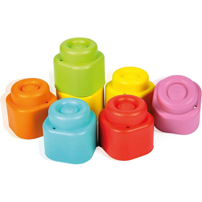 Clementoni – Cubes & Animaux Soft Clemmy (6 Cubes + 3 Personnages + Livre)