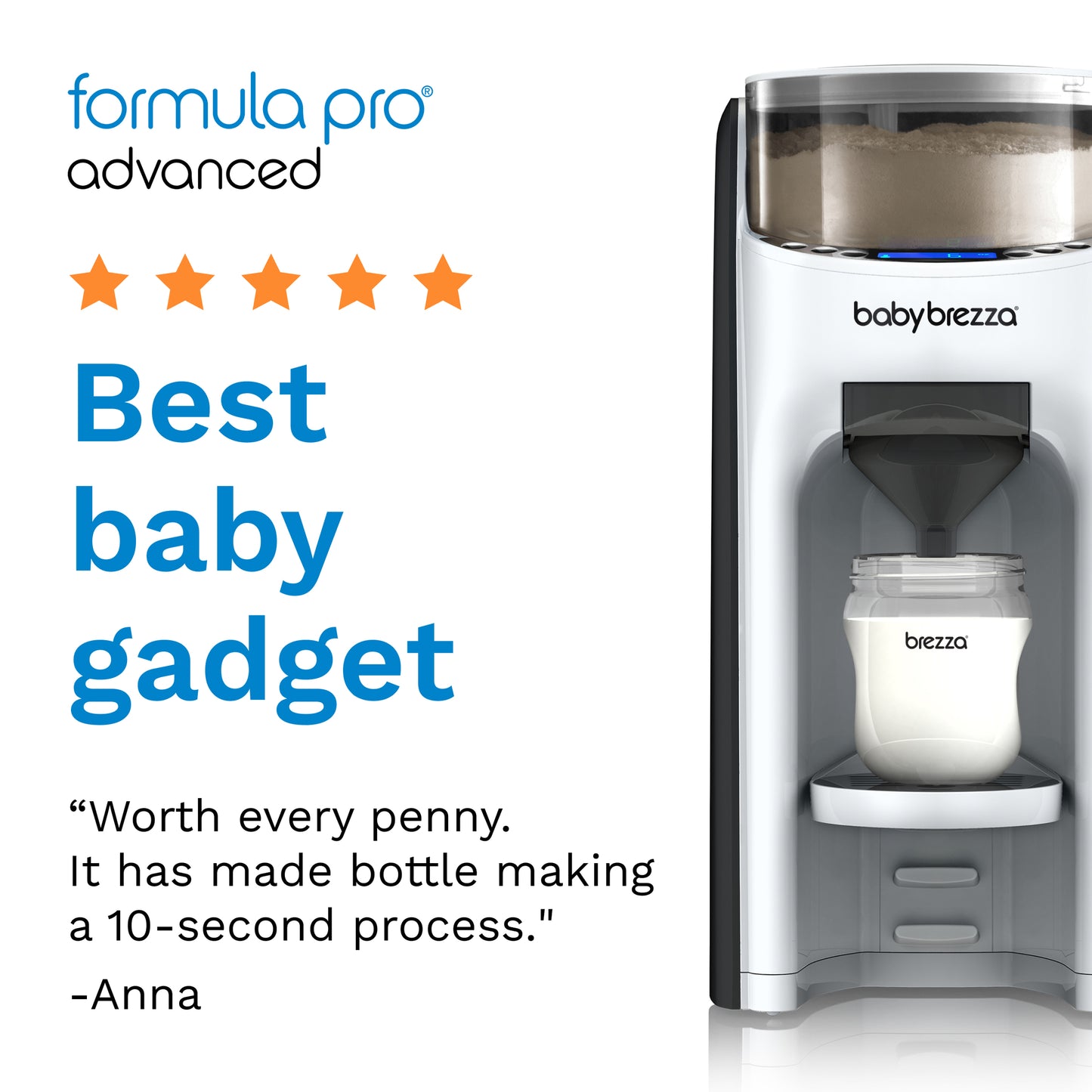 Babybrezza – Préparateur Automatique de Biberons – Blanc