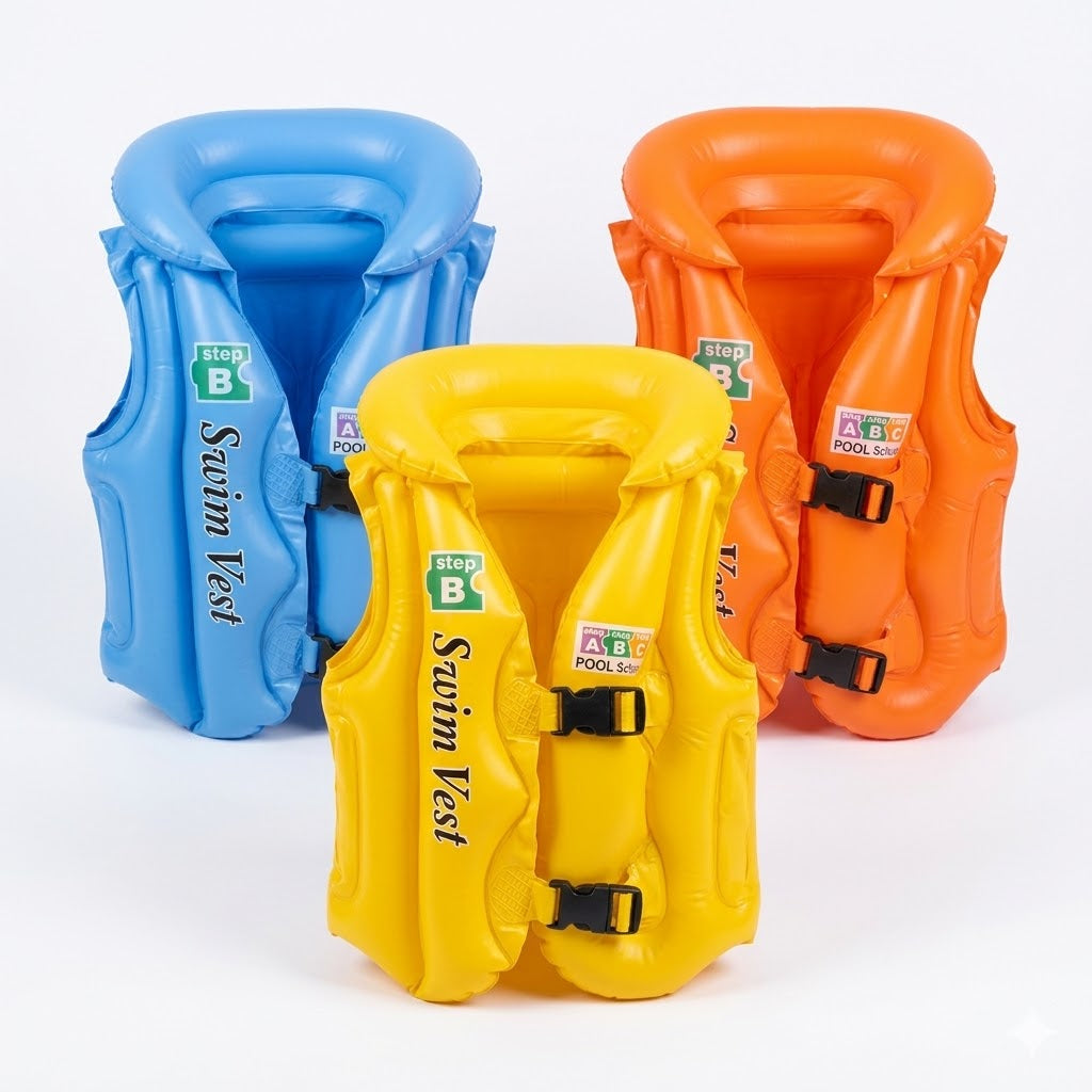 Gilet de Natation Gonflable Enfant - Pool School Step B - 3 à 5 ans
