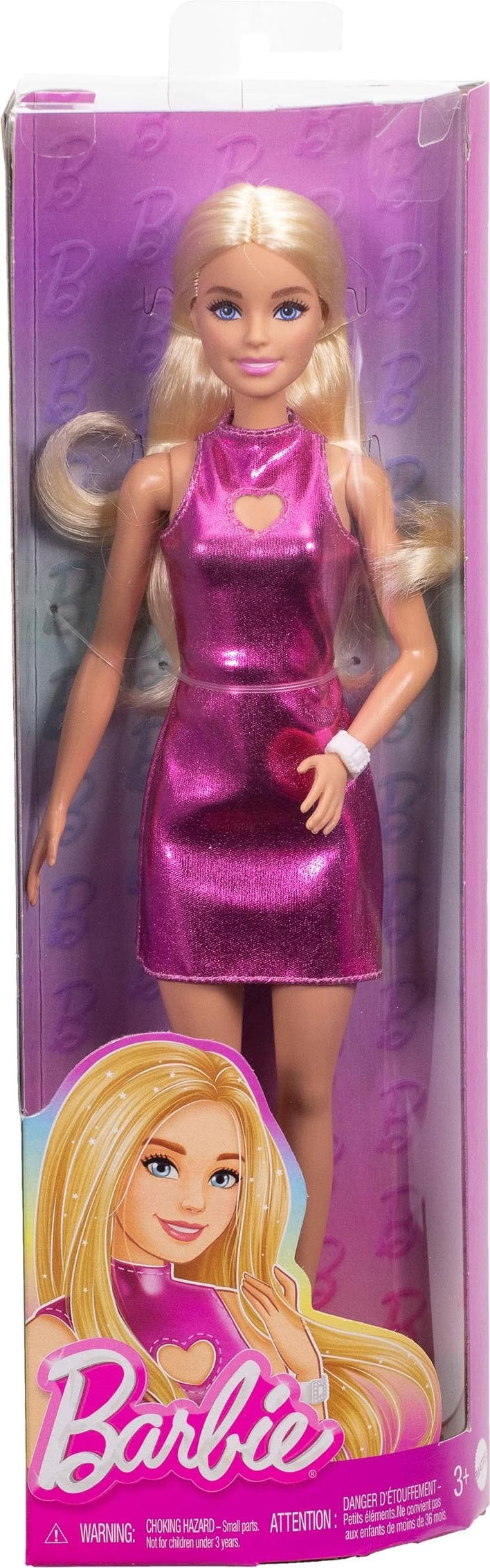 Poupée Barbie Fashionista Robe Rose Brillante – Mattel