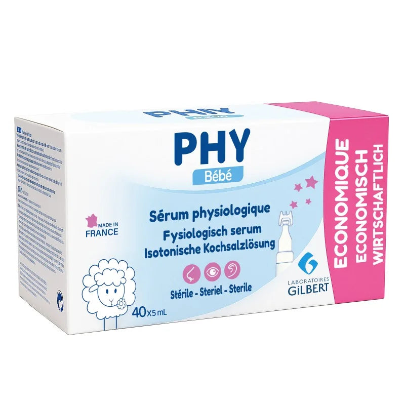 Gilbert PHY Sérum Physiologique – 40 x 5 ml
