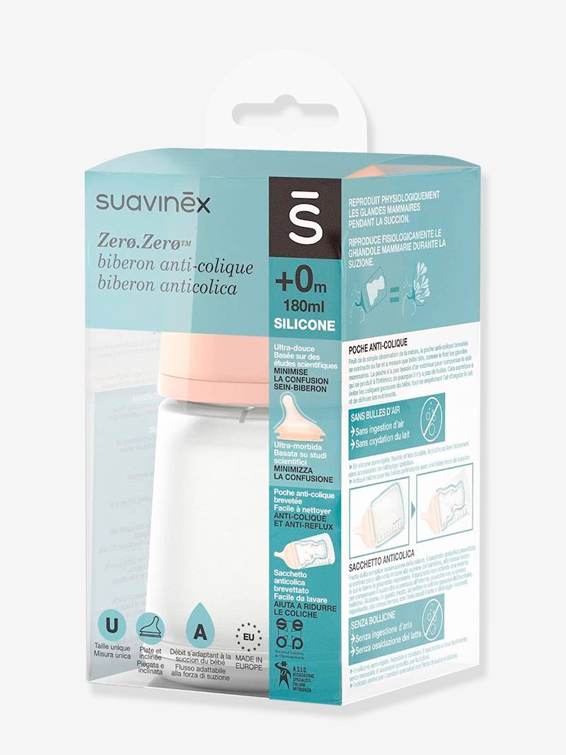 Biberon Anti-Colique Zer0.Zer0™ (180 ml) – Suavinex