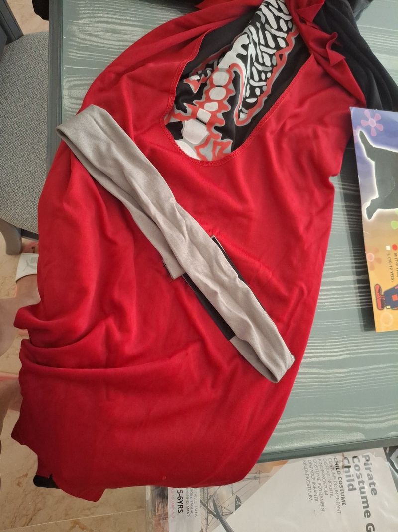 Déguisement Squelette Rouge Halloween