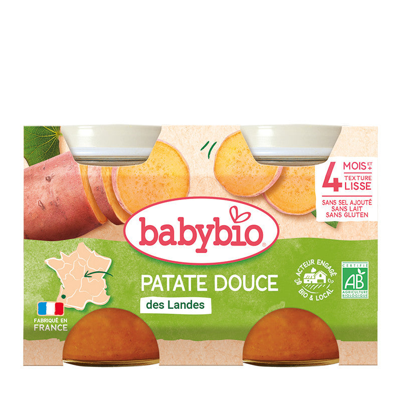 Babybio Patate douce des Landes – 2x130g