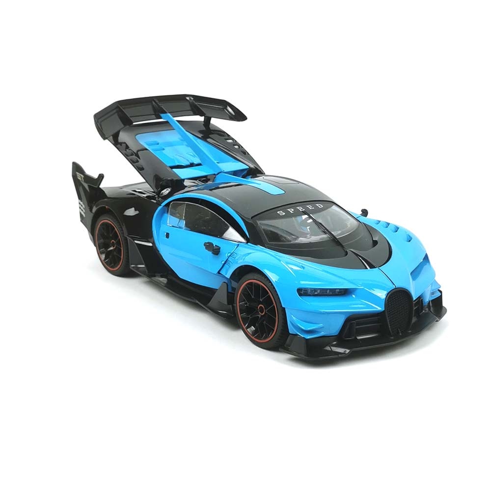 Bugatti Électrique pour Enfants - 1:12 avec Télécommande - Bleu