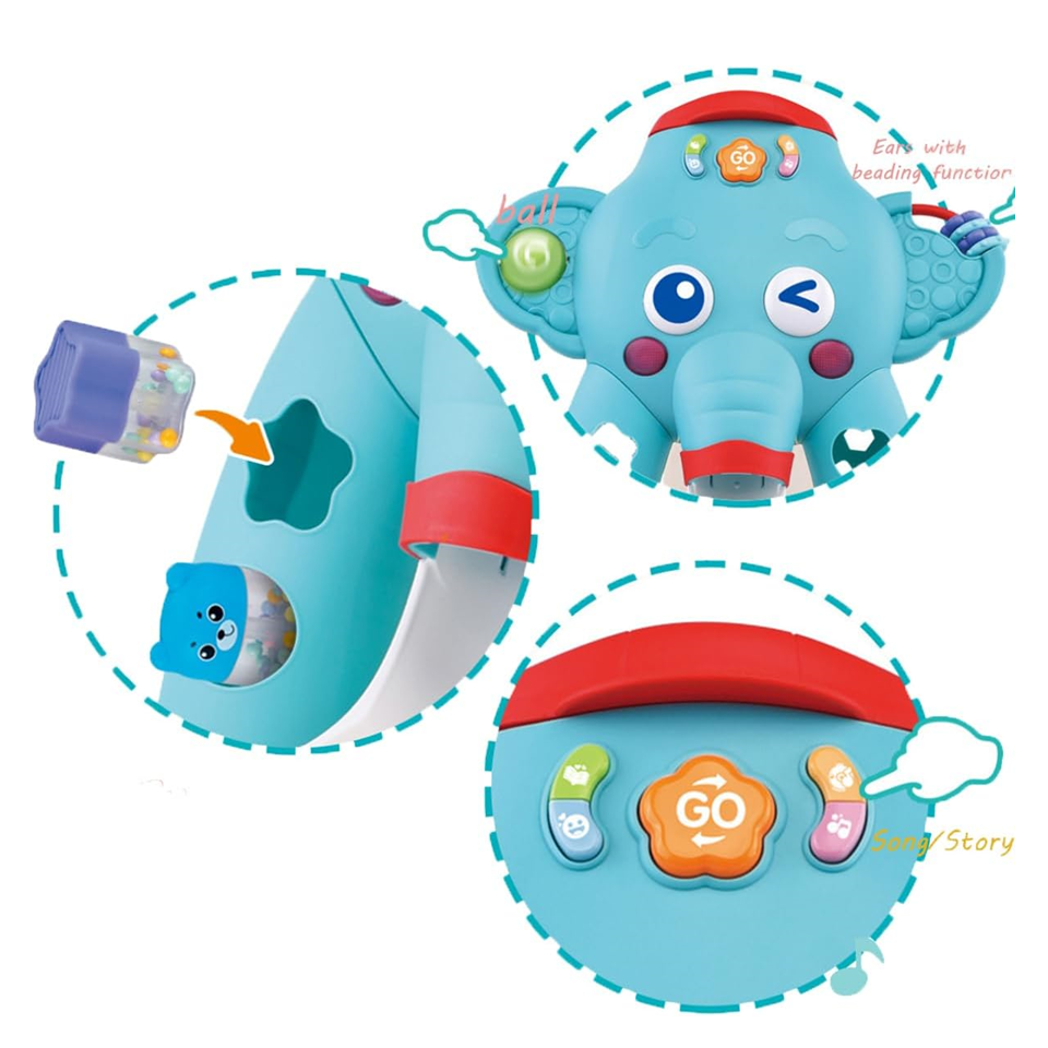 Happy Elephant avec Lumière et Musique – ABERO