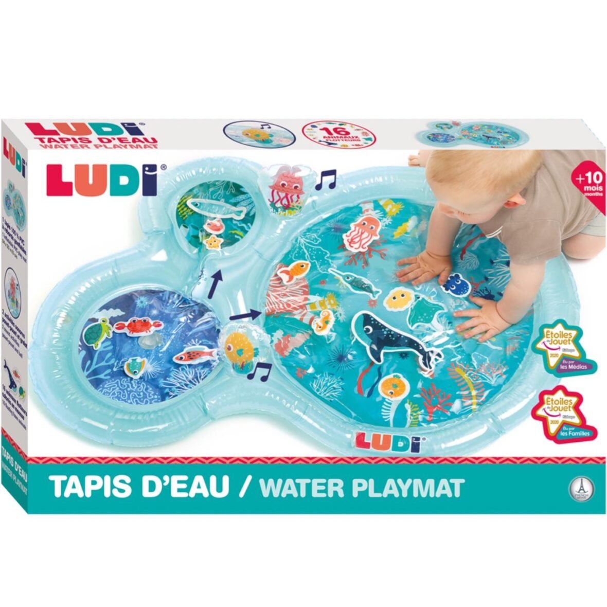 Tapis d’Eau Sensoriel Bleu - LUDI
