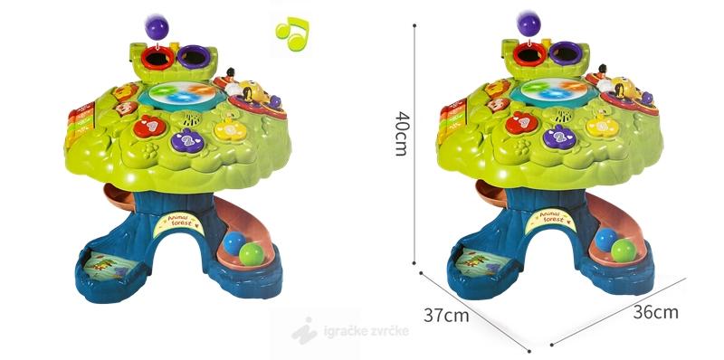 Arbre Interactif pour Enfants avec Lumière, Son et Piano