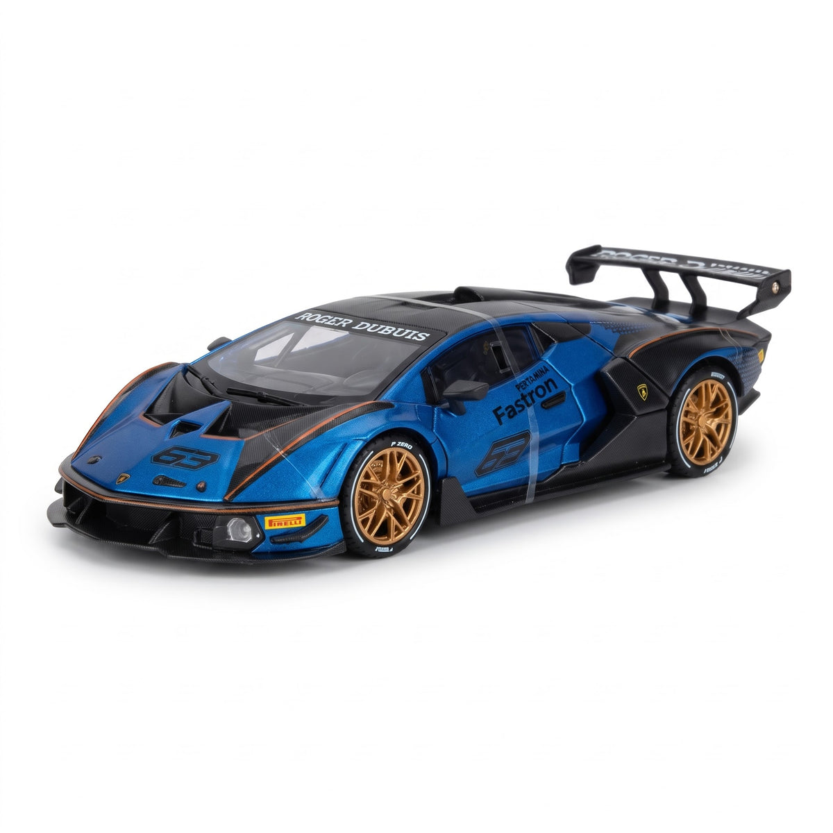 Modèle réduit Lamborghini Essenza SCV12 bleu - Échelle 1:24