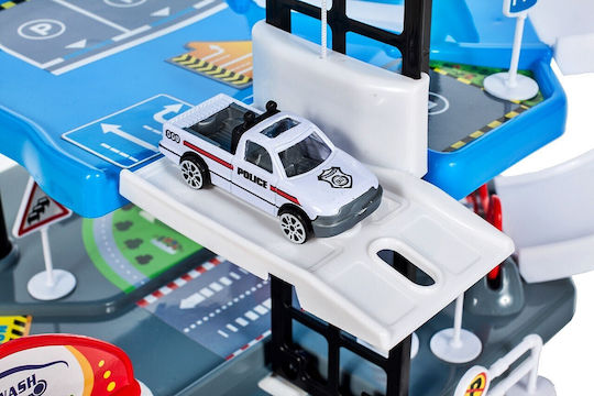 Set de Jeu Police de la Ville – Parking, Voitures & Hélicoptère