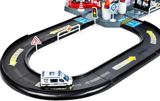 Set de Jeu Police de la Ville – Parking, Voitures & Hélicoptère