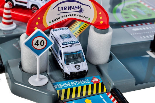 Set de Jeu Police de la Ville – Parking, Voitures & Hélicoptère