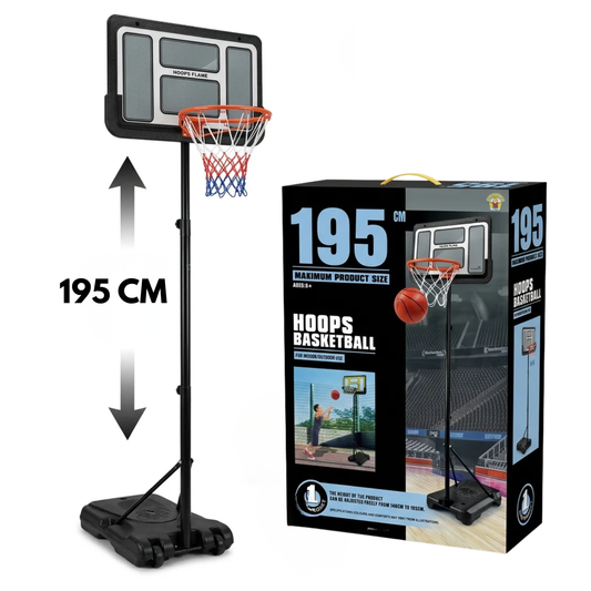Panier de Basketball Réglable – 146 à 195 cm