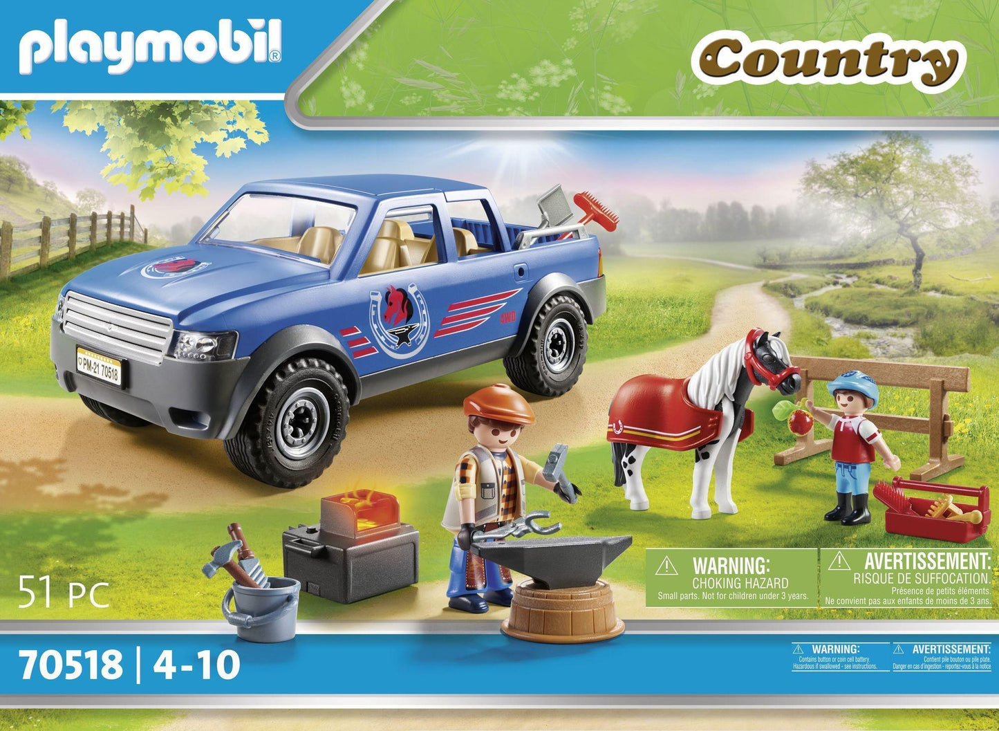 PLAYMOBIL Country – Maréchal-Ferrant Mobile (Réf. 70518)