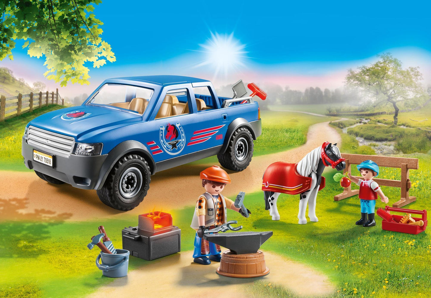 PLAYMOBIL Country – Maréchal-Ferrant Mobile (Réf. 70518)