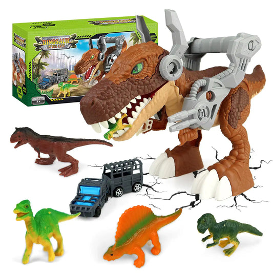 Parking avec véhicules dinosaures Jurassic World