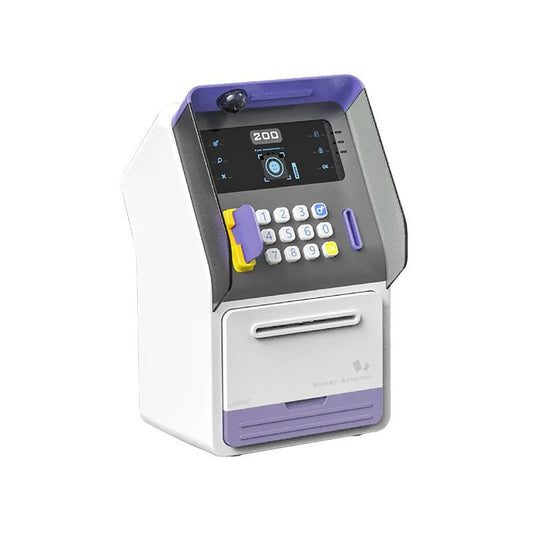 Tirelire Électronique Intelligente ATM pour Enfants - Code PIN et Reconnaissance de Billets
