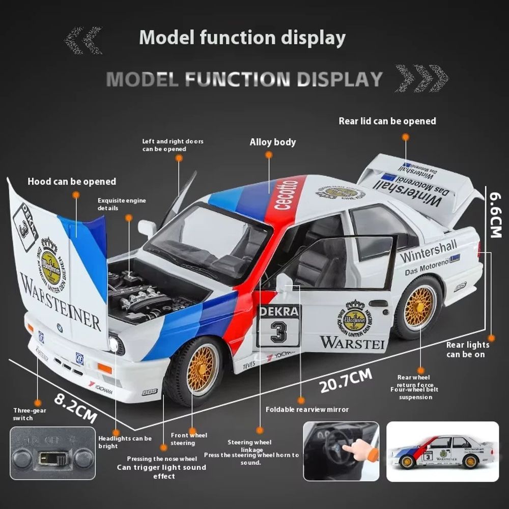 Modèle réduit BMW M3 E30 - Échelle 1:24