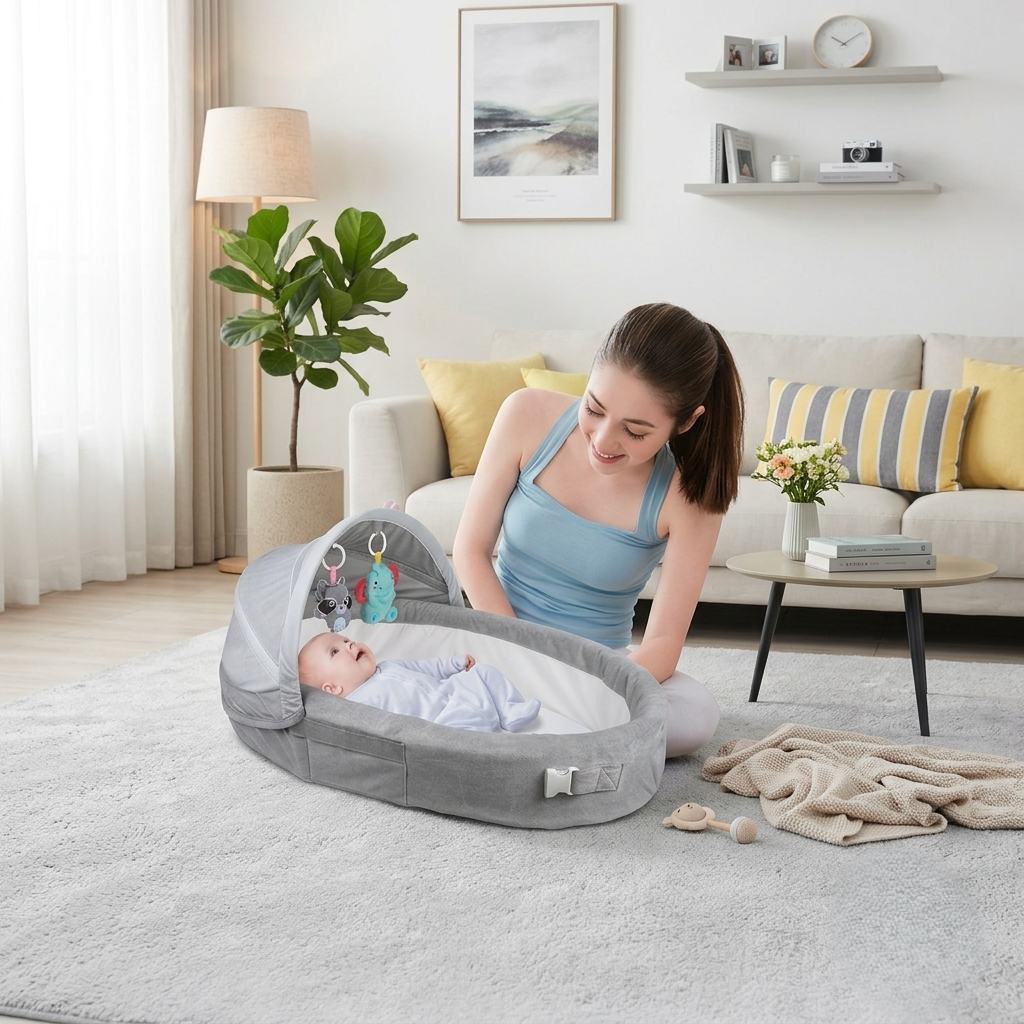 NomadCrib – Couffin Pliable pour Bébé en Déplacement