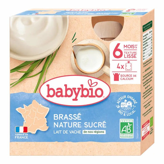 Babybio Brassé Nature Sucré 4X85G