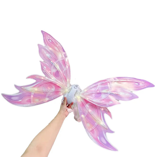 Ailes de Papillon Électriques à LED pour Enfants – Rose