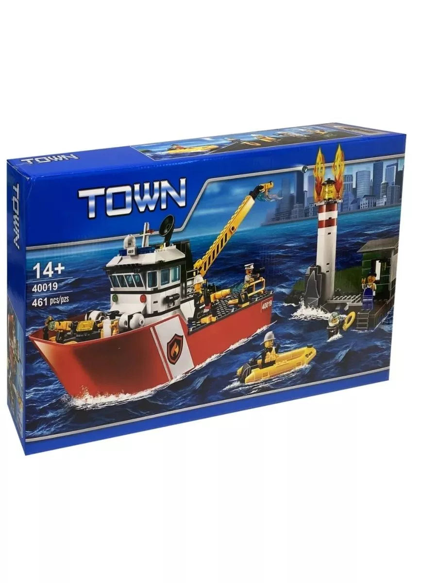 Constructor City Bateau de pompiers 461 pièces.
