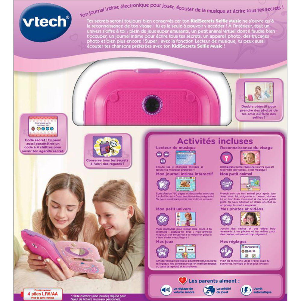 Journal Intime Électronique KidiSecrets Selfie Music VTech