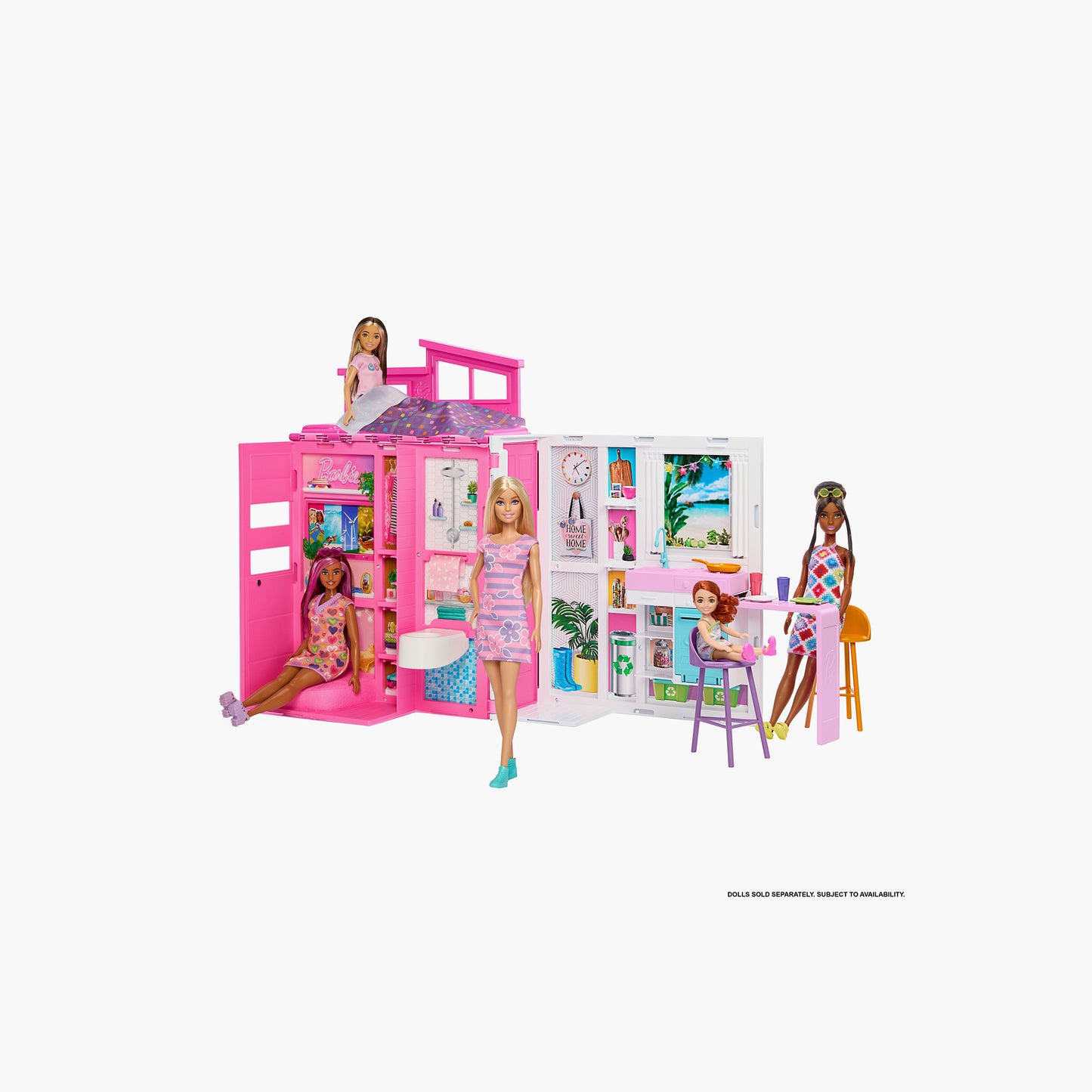 Barbie Maison de Vacances avec Poupée – Set de jeu complet