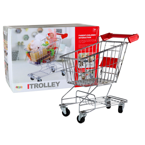 Chariot de Courses pour Enfants – Panier en Métal (Grand Format)